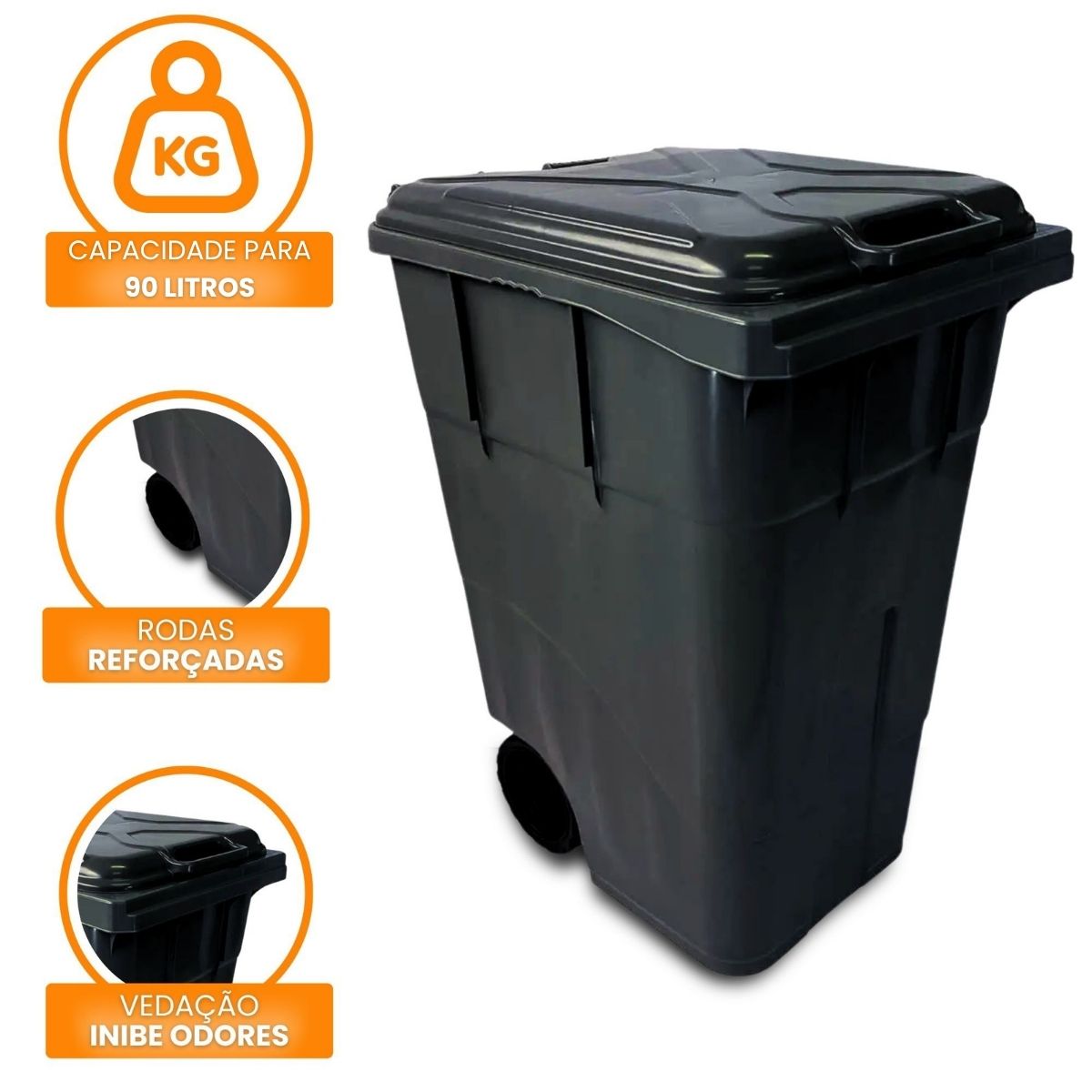 Conteiner Lixo - Antares - 90L | 120L | 240L